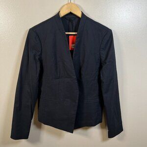 Tommy John Go Anywhere Tech Stretch Blazer Jacket Womens Size Large Black Work